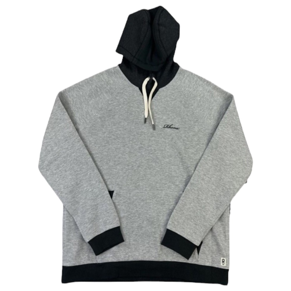 Rhone Mens XL Heritage Midweight Hoodie Heather Gray / Black Heather‎ NWT